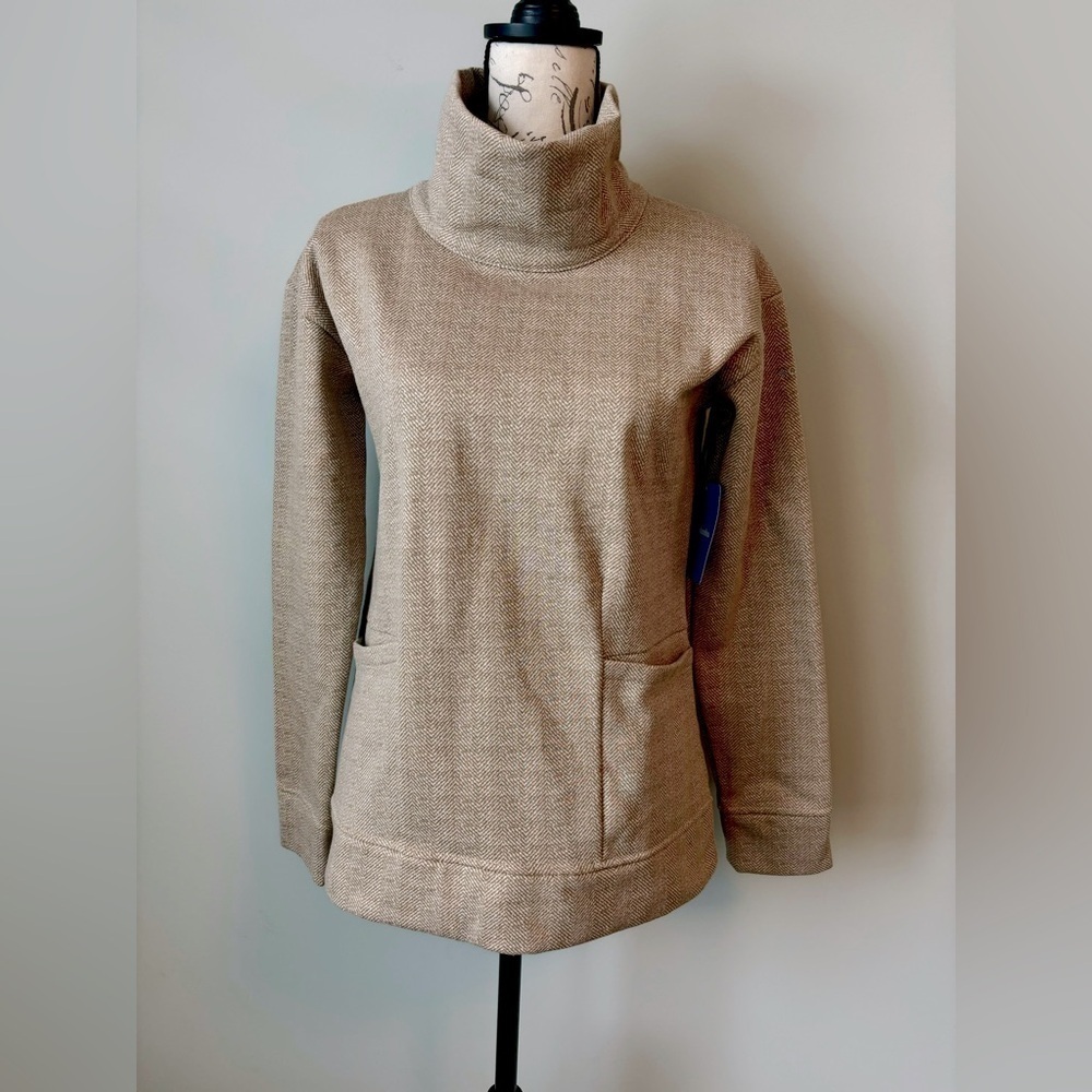 NWT Columbia Lodge Funnel Neck Pullover Small Fleece Sweatshirt Cozy